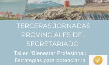 Inscripciones habilitadas para las Terceras Jornadas Provinciales del Secretariado Provincial