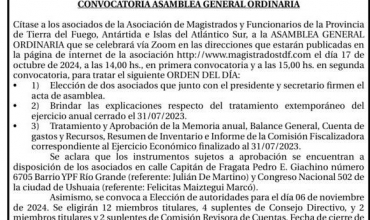 Convocatoria a Asamblea General Ordinaria de Asociados